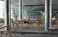 Muuto Linear Steel bänk 110 cm, burnt orange