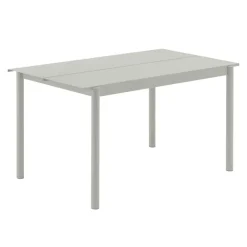 Muuto Linear Steel bord, 140 x 75 cm, grå