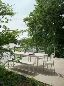 Muuto Linear Steel bord, 200 x 75 cm, grå