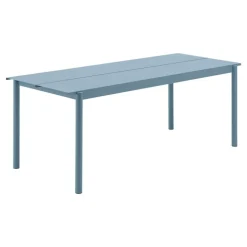 Muuto Linear Steel bord, 200 x 75 cm, blekblå