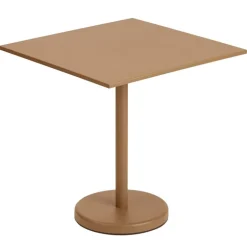 Muuto Linear Steel Café-bord 70 x 70 cm, burnt orange