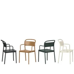 Muuto Linear Steel karmstol, mörkgrön