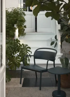 Muuto Linear Steel loungefåtölj, svart