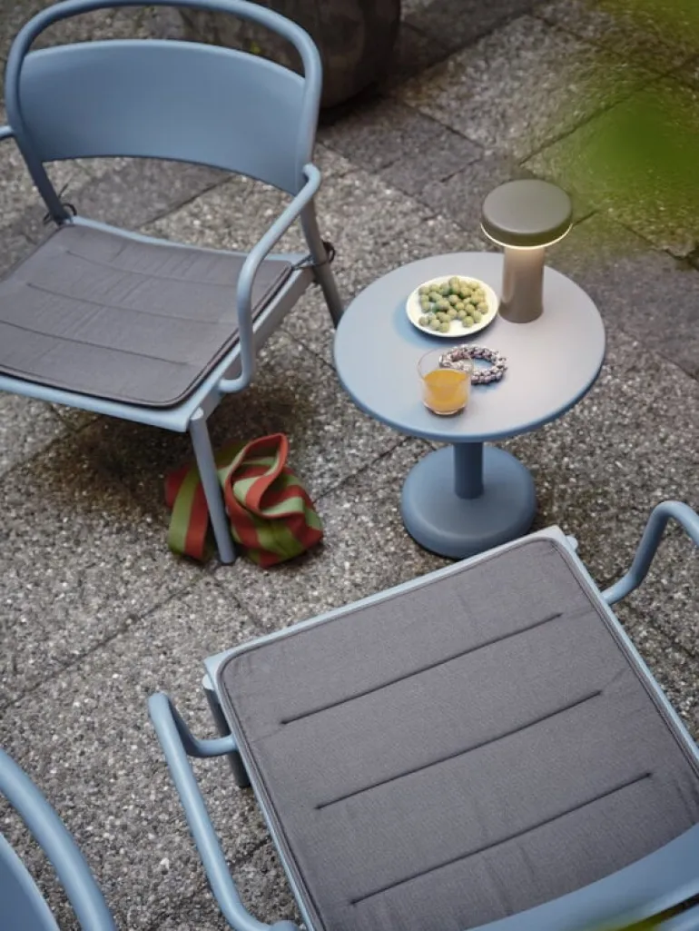 Muuto Linear Steel sittdyna till loungefåtölj, mörkgrå