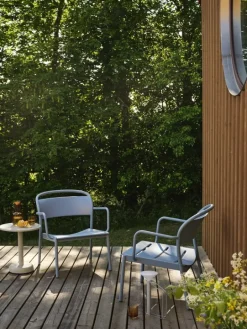 Muuto Linear Steel soffbord, 42 cm, grå