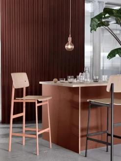 Muuto Loft barstol, 75 cm, dusty green - ek