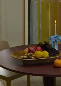 Muuto Mere skål, 52 x 36 cm, brungrön