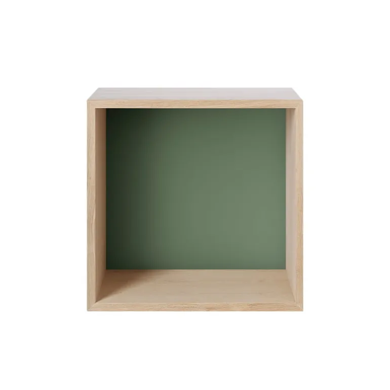 Muuto Mini Stacked 2.0, medium, ek - mattgrön