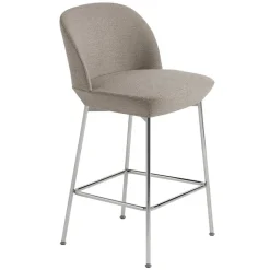 Muuto Oslo barstol, 65 cm, Ocean 32 - krom