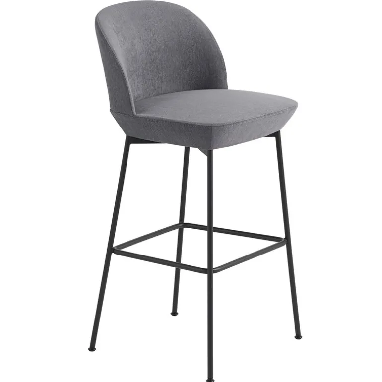 Muuto Oslo barstol, 75 cm, Still 161 - anthracite black