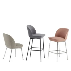 Muuto Oslo barstol, 75 cm, Still 161 - anthracite black