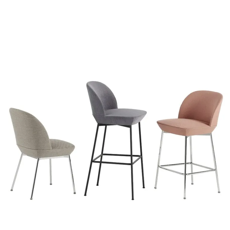 Muuto Oslo barstol, 75 cm, Still 161 - anthracite black