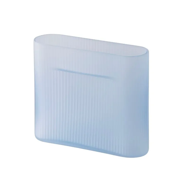 Muuto Ridge vas, 16,5 cm, ljusblå frostat glas