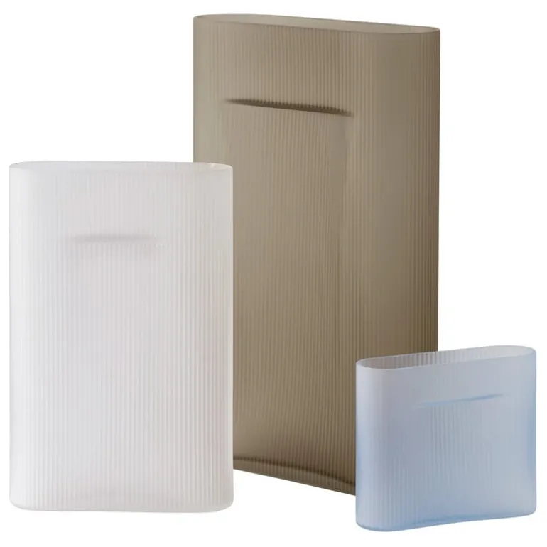 Muuto Ridge vas, 48,5 cm, taupe frostat glas