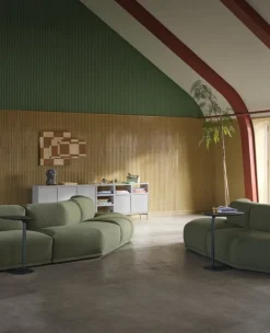 Muuto Stacked hyllmodul med bakstycke, liten, ljusgrå