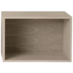 Muuto Stacked hyllmodul med bakstycke, stor, ek