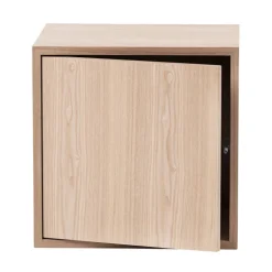 Muuto Stacked hyllmodul med lucka, medium, ek
