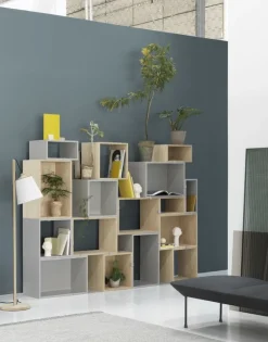 Muuto Stacked hyllmodul, medium, ljusgrå