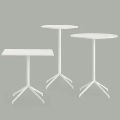 Muuto Still Cafe barbord 75 cm, h. 95 cm, vit