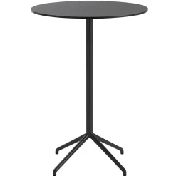 Muuto Still Cafe barbord 75 cm, h. 105 cm, svart