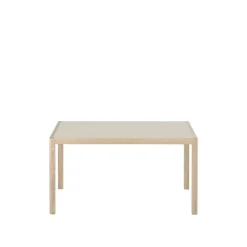 Muuto Workshop bord, 140 x 92 cm, ek - warm grey linoleum