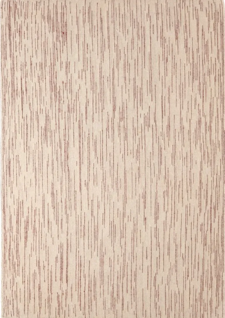 Nanimarquina Doblecara 3 matta, naturvit - röd