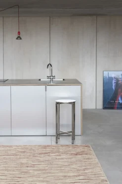 Nanimarquina Doblecara 3 matta, naturvit - röd