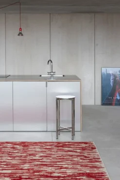 Nanimarquina Doblecara 3 matta, naturvit - röd