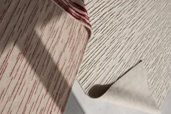 Nanimarquina Doblecara 3 matta, naturvit - röd