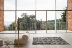 Nanimarquina Doblecara 1 matta, svart - naturvit