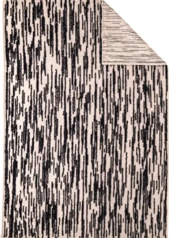 Nanimarquina Doblecara 1 matta, svart - naturvit