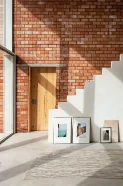 Nanimarquina Doblecara 1 matta, svart - naturvit