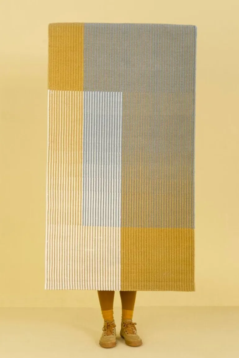 Nanimarquina Haze 1, matta, gul - grå