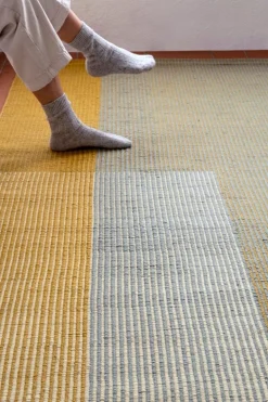 Nanimarquina Haze 1, matta, gul - grå