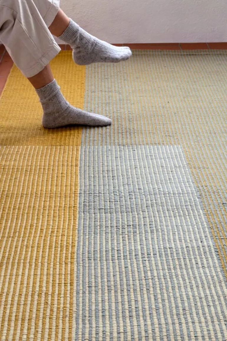 Nanimarquina Haze 1, matta, gul - grå