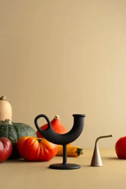 Nedre Foss Ildhane ljushållare, svart