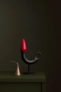 Nedre Foss Ildhane ljushållare, svart