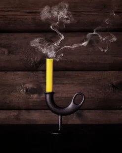 Nedre Foss Ildhane ljushållare, svart