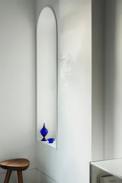 Nedre Foss Sirkel värmeljushållare, koboltblå