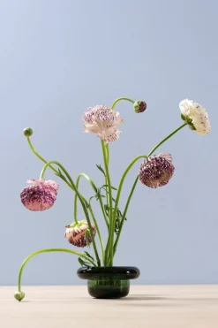 Nedre Foss Sirkel värmeljushållare, grön