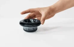 Nedre Foss Sirkel värmeljushållare, grå