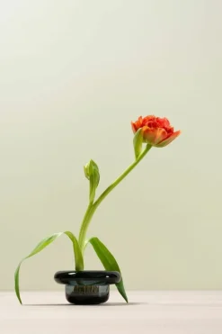 Nedre Foss Sirkel värmeljushållare, grå