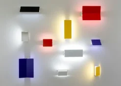 Nemo Lighting Applique à Volet Pivotant vägglampa, gul