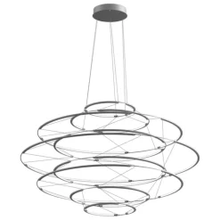 Nemo Lighting Drop 9 pendellampa, 2700 K, satin silver