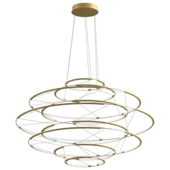 Nemo Lighting Drop 9 pendellampa, 2700 K, satin gold