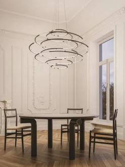Nemo Lighting Drop 9 pendellampa, 2700 K, svart
