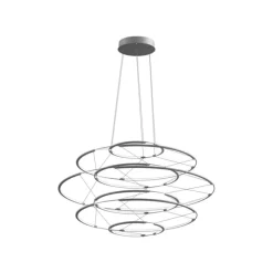 Nemo Lighting Drop 7 pendellampa, 2700 K, satin silver