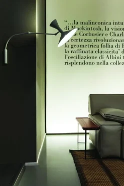 Nemo Lighting Lampe de Marseille Mini vägglampa, grå