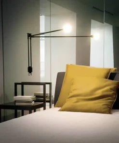 Nemo Lighting Mini Potence Pivotante vägglampa, grå