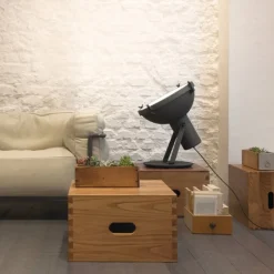 Nemo Lighting Projecteur 365 golvlampa, vit sand